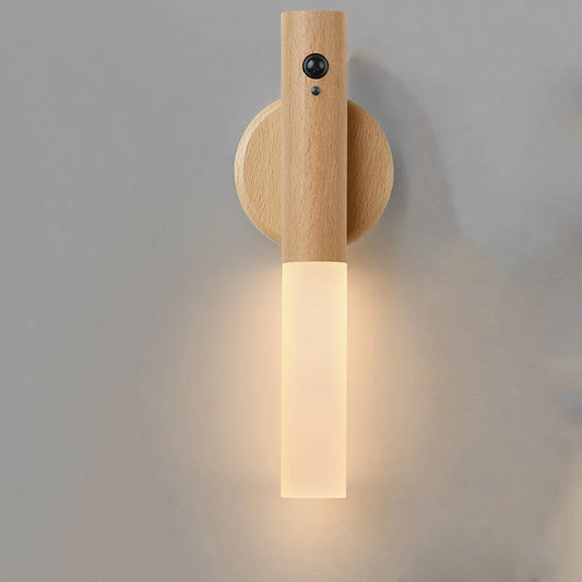 Smart Motion Sensor Night Light LED Rechargeable Magnetic Wall Lamp Portable for Hallway Bedroom Stairs Bathroom Cabinets Decor